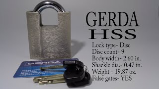 #303 GERDA HSS 632Z Disc detainer padlock