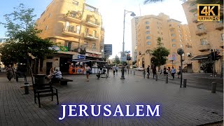 LOVELY ISRAEL Virtual Jerusalem Relaxing Walker in Jaffa and Ben Yehuda Street | טיול בירושלים