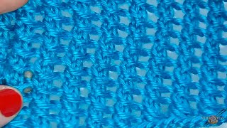 New Knitting Stitch Pattern How to Knit * Pillar Stitch *for absolute beginners