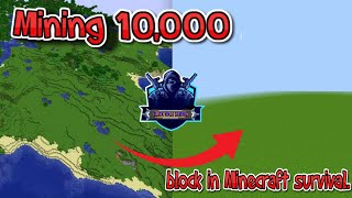Mining 10,000 block in Minecraft survival. part - 14 #minecraftnepal #hairansmp #mrjunior