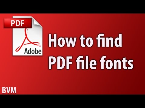 how to find pdf file fonts how to find pdf file fonts