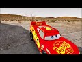 double flatbed trailer truck vs speedbumps train vs cars tractor vs train beamng.drive 28