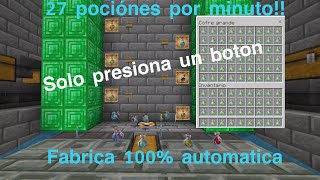 Cómo Hacer la Mejor Fábrica de Pociones 100% Automática en Minecraft Bedrock - Guía Fácil