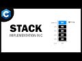 Stack Implementation in C | Visual Algorithm + Code Explained