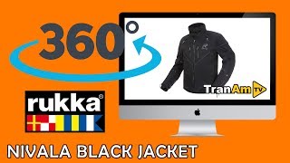 RUKKA Nivala Motorcycle Jacket Black - 360 HD | Bikerheadz.co.uk