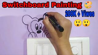 simple and easy Switchboard Painting Design ideas| light Switchboard Decoration |Switch Sockat art