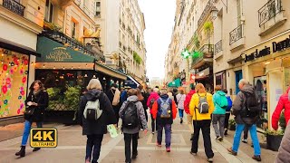 🇨🇵❤️Paris France,  Spring walk , A Cloudy  city walk, April 2022 [4K UHD]