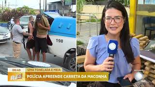 POLÍCIA APREENDE UMA TONELADA E MEIA DE MAC0NHA