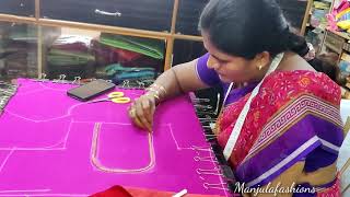 aari work / simple easy neck maggam work neck design