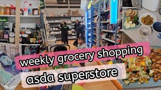 weekly grocery shopping | asda superstore with anam waseem uk