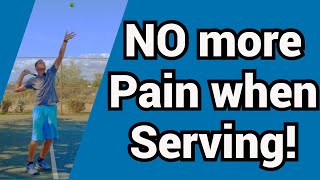 How to get rid of shoulder pain on the tennis serve