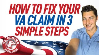 VA Disability SECRETS: How to Fix Your VA Claim Fast in 3 Simple Steps! [Video Tutorial]