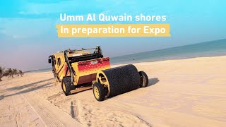 Dubai Municipality decorates Umm Al Quawain shores with the Expo logo