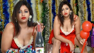 New Mallu Model Beema Patheesh Christmas Special shoot