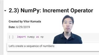 2.3) NumPy: Increment Operator