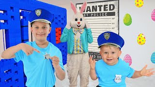 Roma and Oliver's Mysterious Police Adventure with the Easter Bunny!