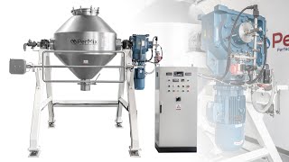 Industrial Mixers and Mixing Equipment - PerMix PDCD 750 Double Cone Vacuum mixer-Dryer