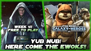 Ewoks!!!  But Do We Need Wicket?  Week 41 Free to Play Farming Lord Vader in SWGOH