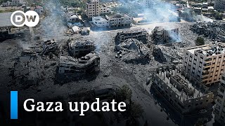 Israel-Hamas war: People in Gaza endure Israeli attacks as they wait for aid | DW News