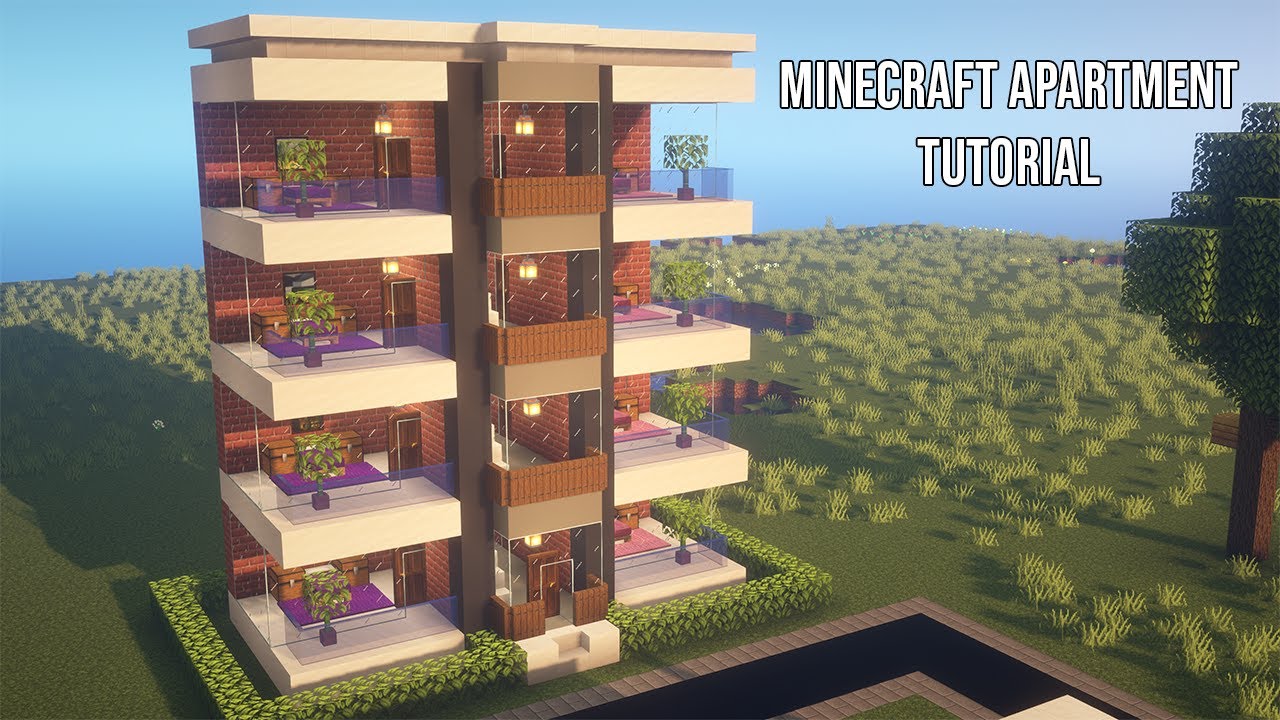 Minecraft Apartment Tutorial Build Youtube