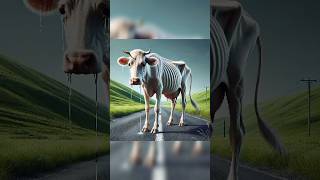 দুর্বল গরু ও সবল মহিষ #ai #cow #shorts