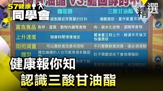 健康報你知 認識三酸甘油酯【健康同學會】精華篇｜隋安德 許晶晶