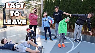 LAST TO LEAVE BASKETBALL COURT 3! | Match Up