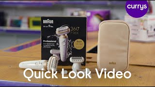 BRAUN Silk-épil 9 Flex 9 3D SE9-041 Wet \u0026 Dry Epilator - Quick Look