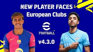 eFootball v4.3.0 Update: New Player Faces (European Clubs)