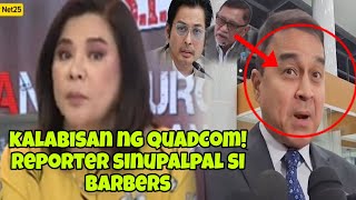 Reporter sinupalpal si Rep. Barbers