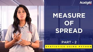 Statistics Using Python Tutorial Part 2 | What is Measure of Spread | Data Science Tutorial #2
