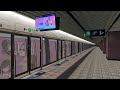 【openbve mk妹應援列車】觀塘綫m train a171 a216 進入及離開太子站3號月台 openbve港鐵 openbve mtr