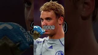 Neuer over the years #shorts  #football  #neuer  #goalie #subscribe