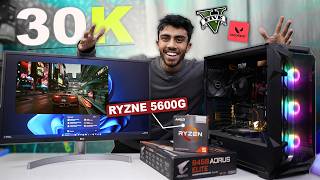30,000rs PC Build With Ryzen 5 5600G! 🤩 Hard Gaming & Editing Test! Best Budget