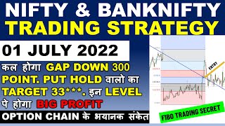 NIFTY AND BANK NIFTY TOMORROW PREDICTION | OPTIONS FOR TOMORROW | 01 JULY OPTION CHAIN STRATEGY |