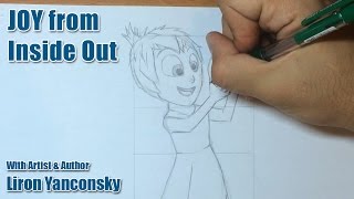 How to Draw Joy from Inside Out: Step by Step