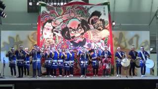 あおもり１０市大祭典２０１５　inむつ市　弘前ねぷた囃子