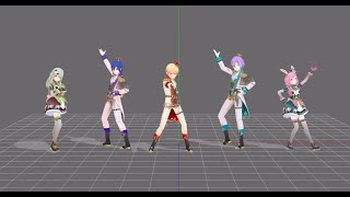 TONDEMO WONDERZ MMD Mirror All Members Dance Practice (Wonderlands X Showtime)