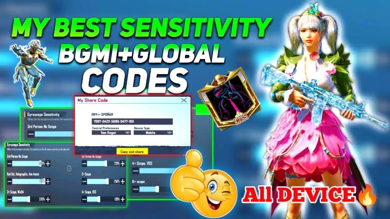 New Update🔥Zero Recoil Sensitivity Settings For Bgmi | Gyro And Non ...
