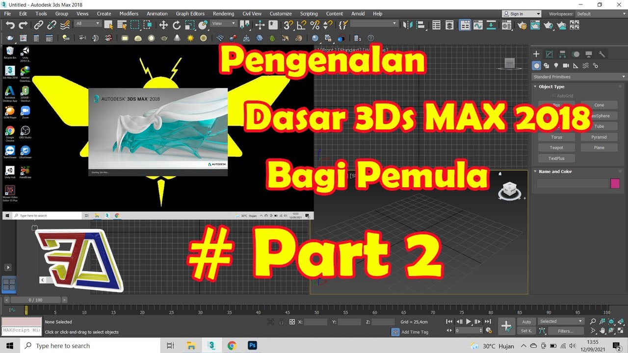 Tutorial Pengenalan Dasar 3ds Max Bagi Pemula Part 2 Youtube