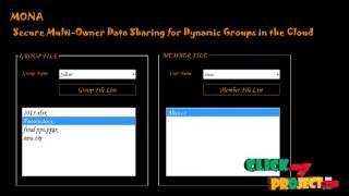 Final Year Projects | Mona: Secure Multi-Owner Data Sharing for Dynamic Groups in the Cloud