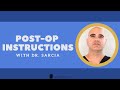 Post-Op Care With Dr. Sarcia | Mia Aesthetics