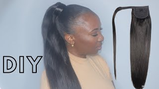 DIY Wrap Around Velcro Ponytail