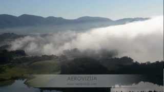 Jutranji let nad Celjem / Morning flight overhead Celje, Slovenia