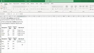 IF AND and IF OR functions in Excel