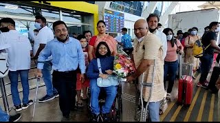 Indian Para Olympic medalist Bhavina Patel arrives Goa