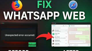 Fix WhatsApp Web Not Working on Firefox & Safari (2026) | QR Code Not Loading / Blank Page
