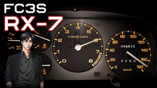 (FC3S) MAZDA  RX-7 full acceleration test,cruise engine RPM,up to max speed.(Japan specification)