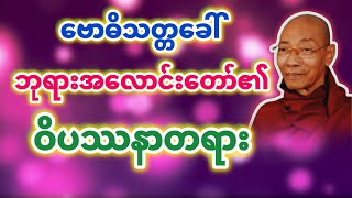 ဗောဓိသတ္တ၏ဝိပဿနာတရား (ပါချုပ်ဆရာတော်) @dhammasitala