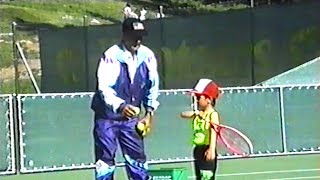 Never-before seen footage of Novak Djokovic's first training session
